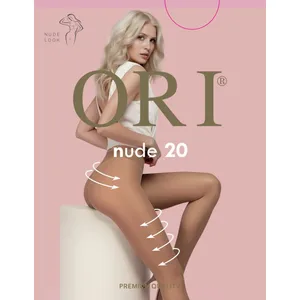 Moteriškos pėdkelnės ORI Nude 20 DEN – Nero, 5