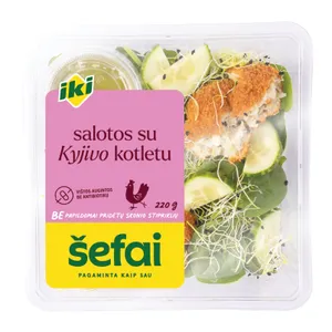 Salotos su Kyjivo kotletu IKI ŠEFAI, 220 g
