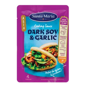 Kepimo padažas su sojomis ir česnakais SANTA MARIA, 100g