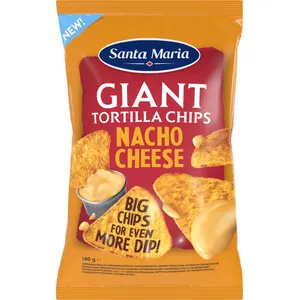 Gigantiški nacho sūrio skonio kukurūzų traškučiai SANTA MARIA, 160g