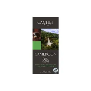 Juodas šokoladas CACHET Cameroon 80% 100g