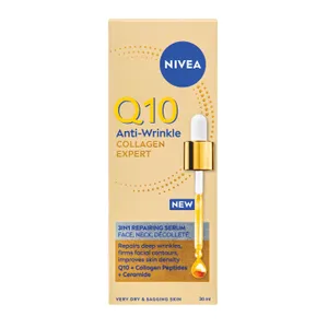 Atkuriamasis serumas veidui, kaklui ir dekoltė NIVEA Q10 COLLAGEN EXPERT, 30 ml