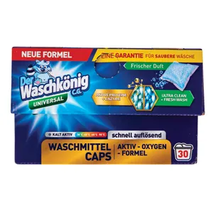 Skalbimo kapsulės Der Waschkönig C.G. Universalios, 30 vnt.