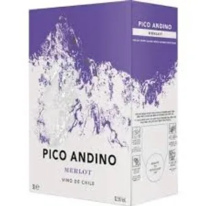 Raudonasis sausas vynas PICO ANDINO MERLOT (12%), 3 l