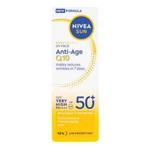 Veido kremas nuo saulės, SPF50+NIVEA SUN BREATHABLE UV FACE „Anti-Age Q10“, 40 ml