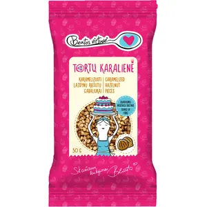 Karamelizuoti lazdynų riešutų gabaliukai BEATOS VIRTUVĖ, 30g