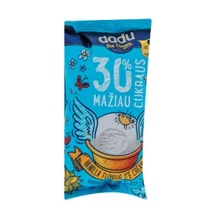 Mini vanilinis plombyras mažiau cukraus vafliniame puodelyje DADU, 85 ml