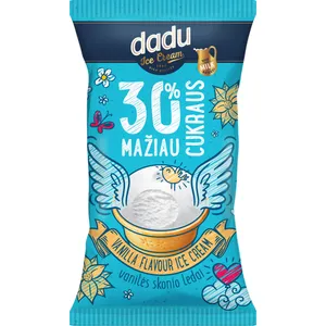 Mini vanilinis plombyras mažiau cukraus vafliniame puodelyje DADU, 85 ml