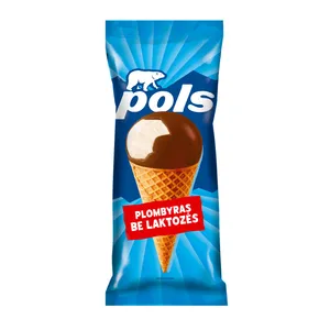 Vanilės skonio grietininiai ledai be laktozės POLS, 150 ml