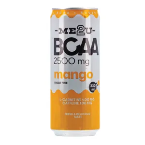 Energinis gėrimas ME2U BCAA Mango, 330ml