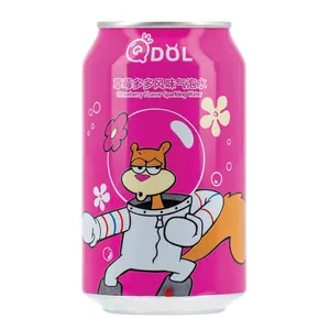 Gazuotas gėrimas QDOL SpongeBob SquarePants braškių skonio, 330 ml