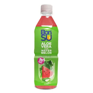 Aloe Vera sulčių gėrimas BONSU arbūzų skonio su minkštimu, (59%), 500ml