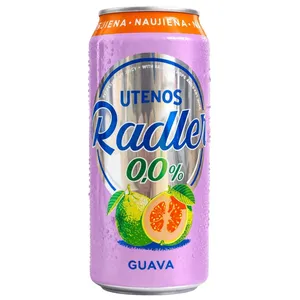 Nealkoholinis alaus kokteilis UTENOS RADLER GUAVA (0%), 500 ml