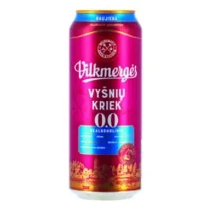 Nealkoholinis alaus kokteilis VILKMERGĖS VYŠNIŲ KRIEK (0%), 500 ml