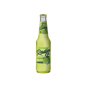Gazuotas nealkoholinis alaus kokteilis VOLFAS ENGELMAN RADLER MOJITO (0%), 330 ml