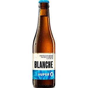 Kvietinis alus SUPER 8 BLANCHE WITBIER (5,1%), 330 ml