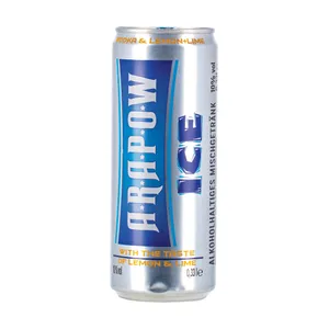 Alkoholinis kokteilis ARAPOW  Ice Wodka&Lemo+Lime 10% 0,33L