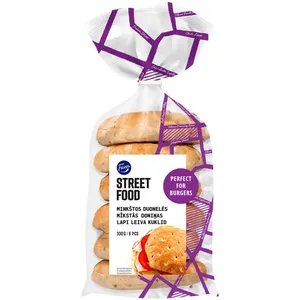 Minkštos sumuštinių duonelės su linų sėmenimis, FAZER STREET FOOD 330 g