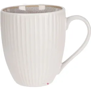Puodelis, baltos/kreminės spalvos, 400 ml