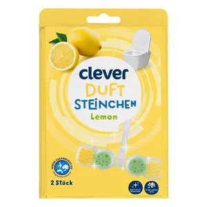 WC gaiviklis CLEVER Lemon, 2x48 g