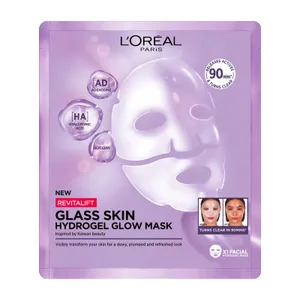 Švytėjimo suteikianti hidrogelio kaukė L'Oréal Paris Revitalift Filler Glass Skin, 25 g