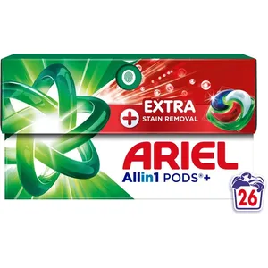 Skalbimo kapsulės ARIEL EXTRA CLEAN, 26 skalbimų