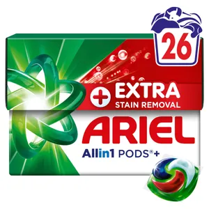 Skalbimo kapsulės ARIEL EXTRA CLEAN, 26 skalbimų