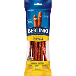 Vištienos kabanos dešreles BERLINKI, 85 g