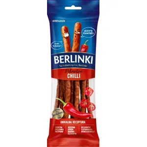 Kabanos dešrelės su aitriomis paprikomis BERLINKI, 85 g