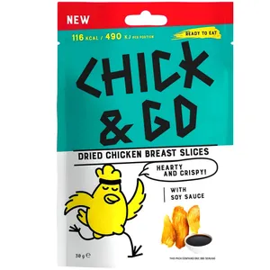 Džiovintos vištienos užkandis CHICK&GO Soy sauce, 30g