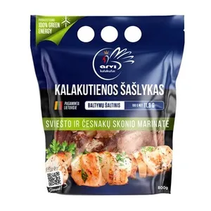 Kalakutienos šašlykas sviesto ir česnakų marinate, 800g                                                                                            