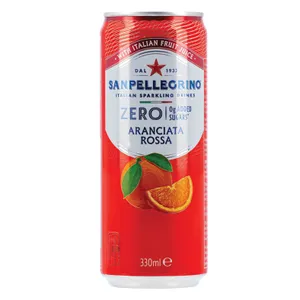Gaivusis gazuotas gėrimas SANPELLEGRINO ZERO Aranciata Rossa, 330 ml