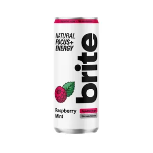 Natūralus energinis gėrimas BRITE Raspberry Mint 330ml