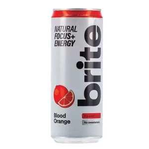 Natūralus energinis gėrimas BRITE Blood Orange 330ml