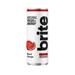 Natūralus energinis gėrimas BRITE BLOOD ORANGE, 330 ml