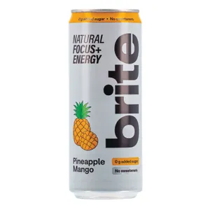 Natūralus energinis gėrimas BRITE Pineapple Mango 330ml