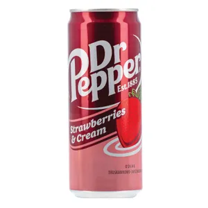 Gazuotas gaivusis gėrimas DR.PEPPER Strawberry & Cream , 330 ml