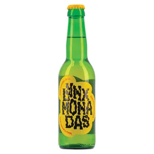Gazuotas gaivusis gėrimas, LYNXMONADAS Yerba-Mate, su kanapių žiedais, 330ml