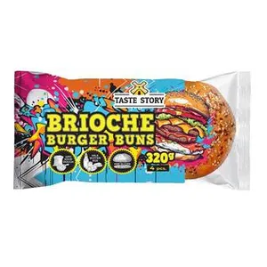 Brioche mėsainių bandelės Taste Story 320g (4vnt.)