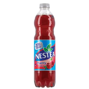 Negazuotas gaivusis gėrimas su juodąja arbata NESTEA ZERO vyšnių skonio, 1,5 l