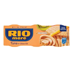 Tuno pjausnys alyvuogių aliejuje RIO MARE, 3x65g