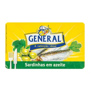 Sardinės alyvuogių aliejuje GENERAL 120 g