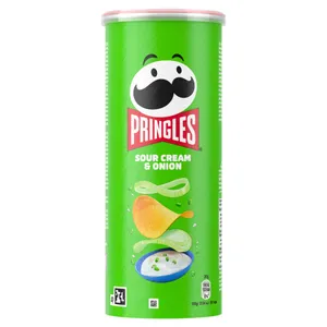 Bulvių traškučiai PRINGLES Sour Cream & Onion, 125 g