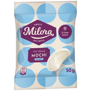 Kokosų skonio ledai MILORA Mochi, 50 g