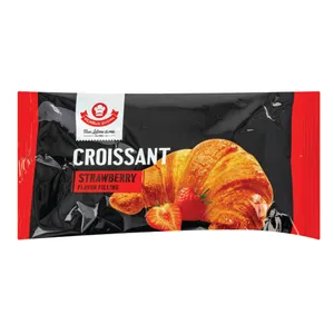 Kruasanas su braškių įdaru 60g