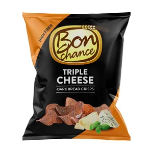 Juodos duonos traškučiais trijų sūrių skonio BON CHANCE, 240 g