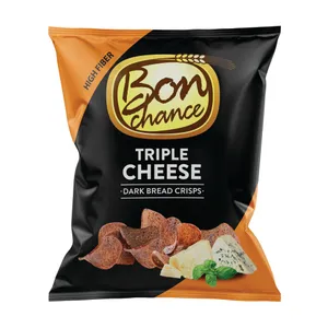 Juodos duonos traškučiais trijų sūrių skonio BON CHANCE, 240 g