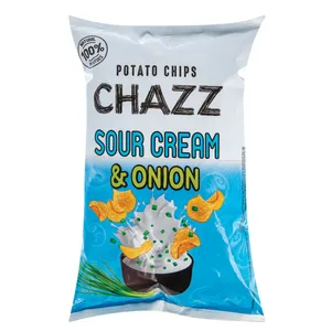 Bulvių traškučiai grietinės ir svogūnų skonio CHAZZ, 130 g