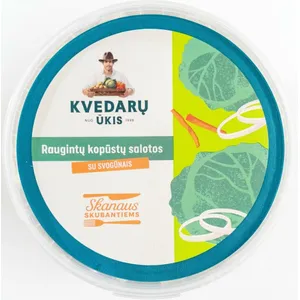 Raugintos kopūstų salotos su svogūnais KVEDARŲ ŪKIS, 400 g