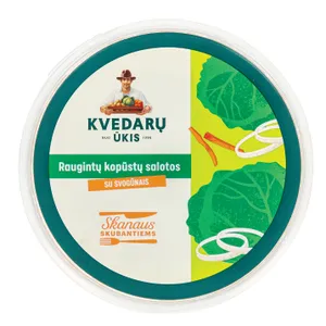 Raugintos kopūstų salotos su svogūnais KVEDARŲ ŪKIS, 400 g